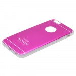 Wholesale iPhone 6s 6 Slim Aluminum Hybrid Case (Hot Pink)
